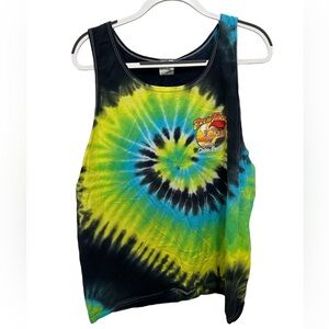 Brew Thru Outer Banks Vintage Tie Dye Tank Top XL
